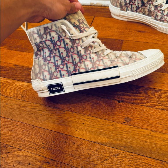 Dior B23 Oblique High Top Red Blue Oblique - Picture 7 of 11